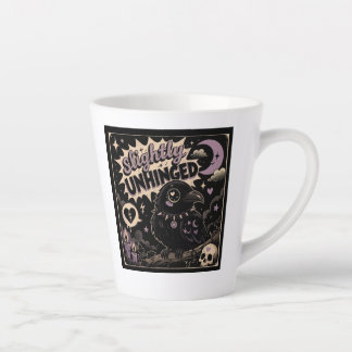 Slightly Unhinged Raven Latte Mug