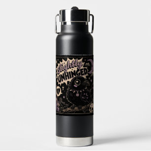 Slightly Unhinged Raven Water Bottle