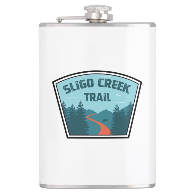Sligo Creek Trail Hip Flask (Front)