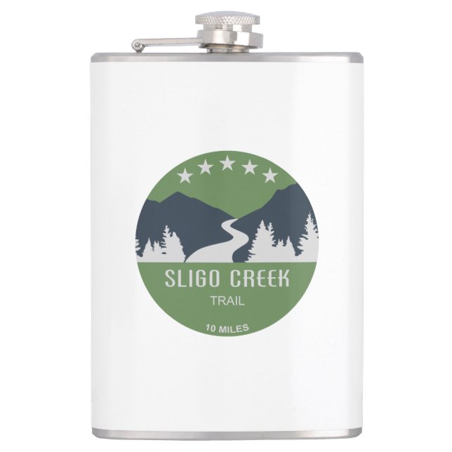Sligo Creek Trail Hip Flask (Front)