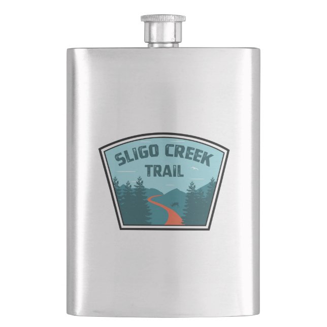 Sligo Creek Trail Hip Flask (Front)