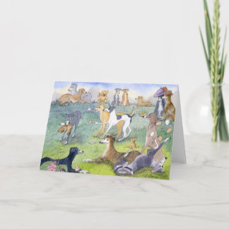 Slim Dog Egg and Spoon Fun! CARD