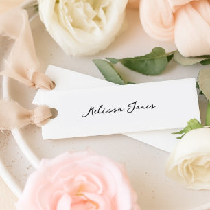 Slim Elegant Modern Romantic Wedding Place Cards