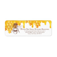 Slim Honey Drip Border Engraved Bee Monogram