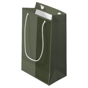 Slim Panel Moss Green Gift Bag – Customisable
