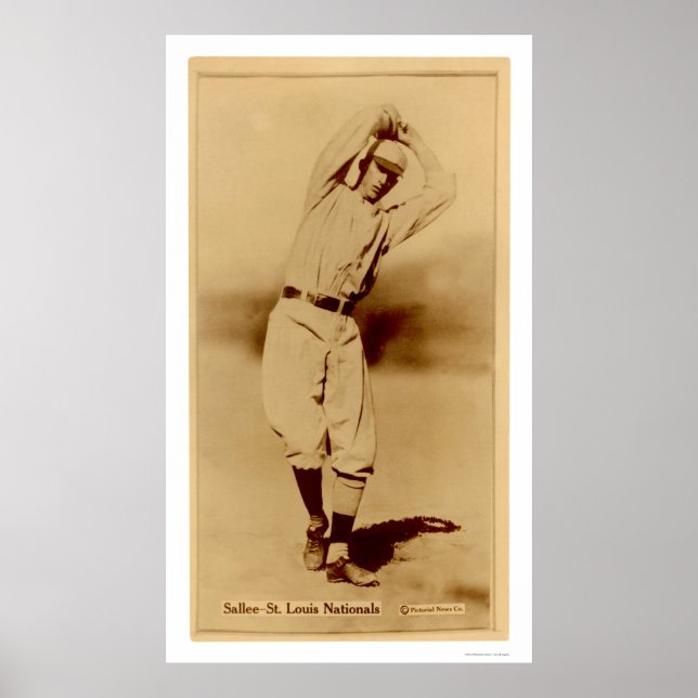 Slim Sallee Cardinals Baseball 1914 Poster (Front)