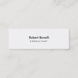 Slim Skinny Two Sided Consultant Business Card
