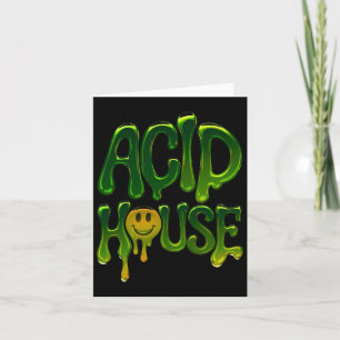 Slime Acid House Rave Electronic Music Lovers Stic Card