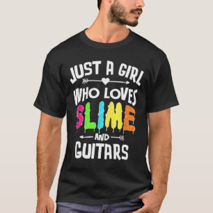 Slime And Guitars For Girls Women T-Shirt