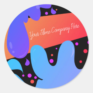 Slime Business Company Branding Classic Round Sticker