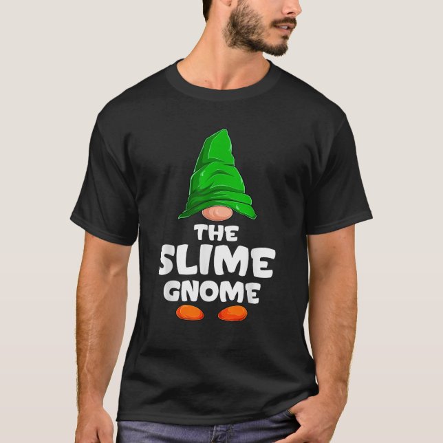 Slime Gnome Matching Family Group Christmas Party  T-Shirt (Front)
