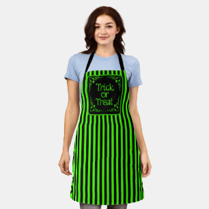 Slime Green Trick or Treat  Apron