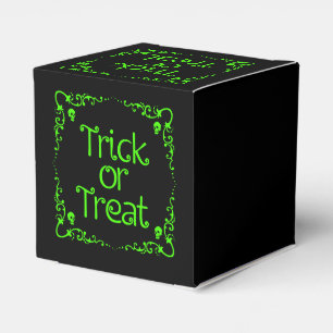 Slime Green Trick or Treat Favour Box