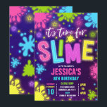 Slime Invitation Glow Slime Party Neon Slime Party<br><div class="desc">Glow Slime Invitation. 
All designs are © PIXEL PERFECTION PARTY LTD</div>