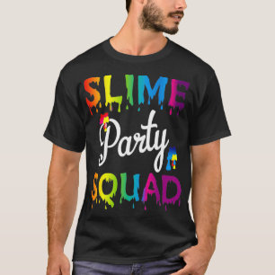 Slime Party Squad Cute Tween Birthday Gifts Favor T-Shirt