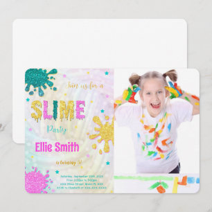 Slime Photo Invitation