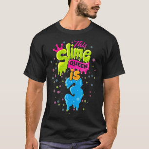 Slime Queen 3rd Birthday Slime Shirt 3