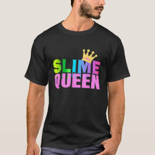 Slime Queen for Girls Crown Rainbow T Tee Top