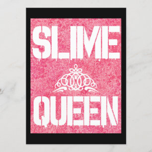 Slime Queen Invitation, Slime Birthday Party Invitation