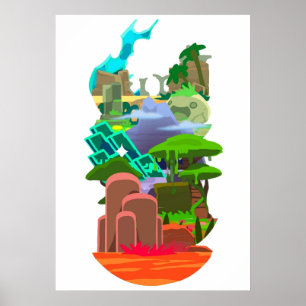 slime rancher areas poster