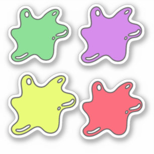 Slime shaped decorative Sticker