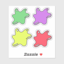 Slime shaped decorative Sticker