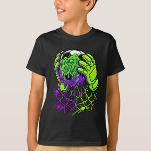 Slime Soccer 67 Goalie Gloves Dripping Funny Sport T-Shirt
