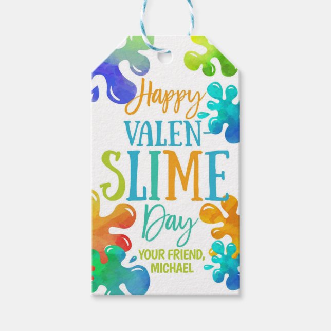 Slime Valentine Favour Tag (Front)