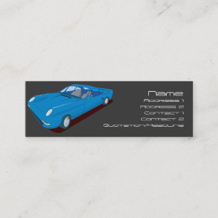 Slimline Concept Car Design Mini Business Card