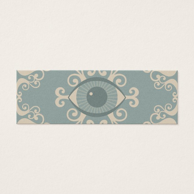 Slimline Damask Eyeball Psychic Reader Cards (Front)