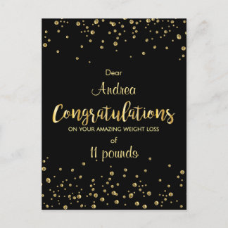 Slimming Club Success Weight Loss Certificate Postcard