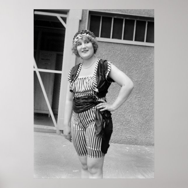 Slimming Stripes, 1920s Poster (Front)