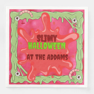Slimy Halloween  Napkin