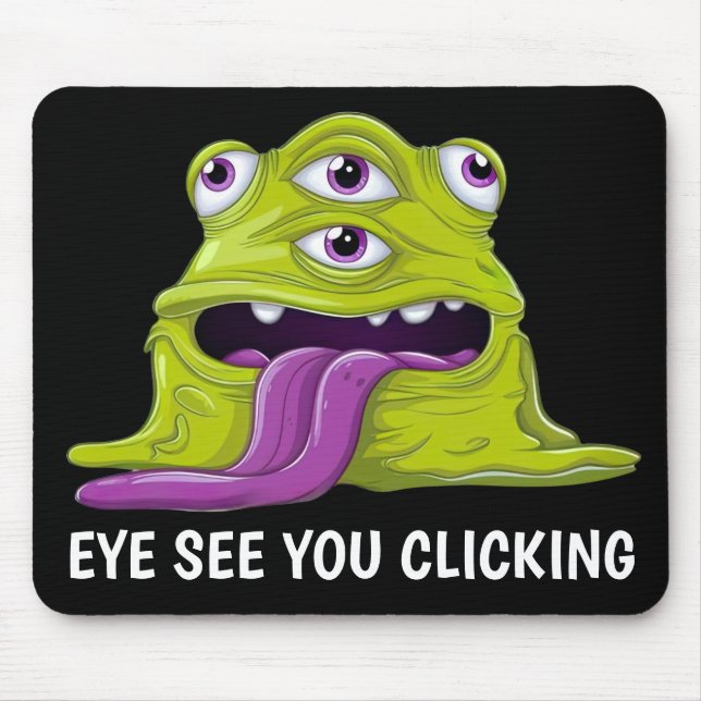 Slimy Monster Mouse Mat (Front)