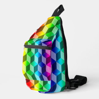Sling Bag (ao) - Illusion of Rainbow Blocks
