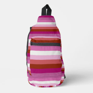 Sling Bag - Lesbian Pride Flag Stripes