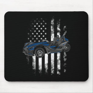 Slingshot Car American Usa Flag 4th Of July Slings Mouse Mat