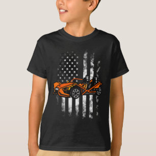 Slingshot Car American Usa Flag 4th Of July Slings T-Shirt