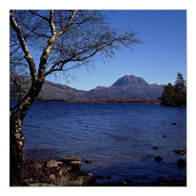 Slioch Loch Maree Wester Ross Scotland Poster (Front)