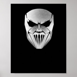 Slipknot Mick Mask Sticker  Poster