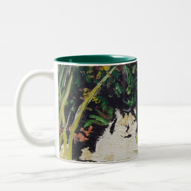 Slippers Painting Two-Tone Coffee Mug (Left)