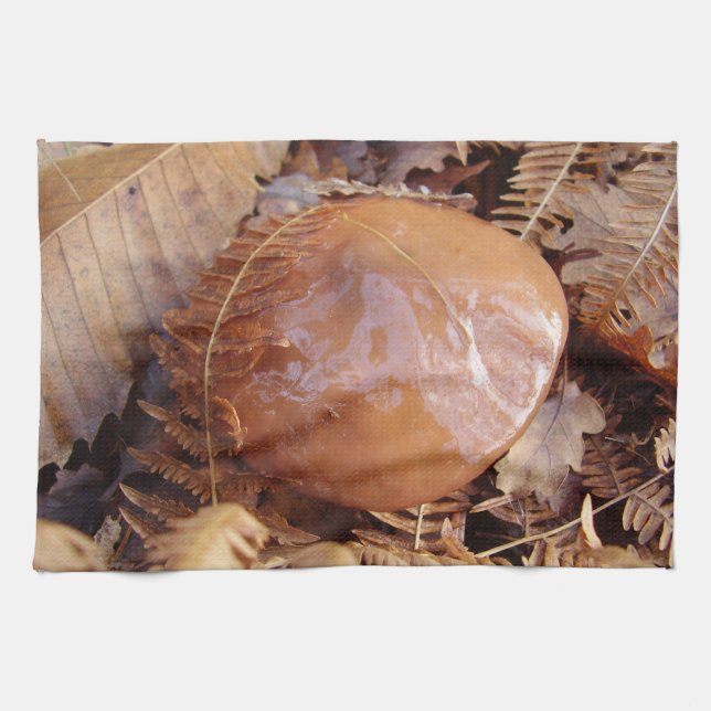 Slippery Jack Mushroom Tea Towel (Horizontal)