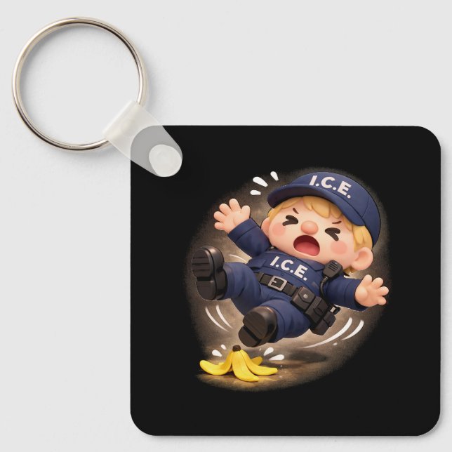 Slippery When Wet Key Ring (Front)