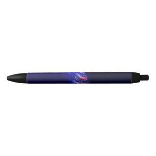 SlipperyJoe Christmas tree digital translucent red Black Ink Pen