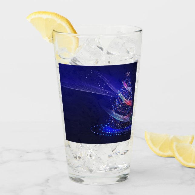 SlipperyJoe digitally rendered Christmas tree beau Glass (Front Ice)
