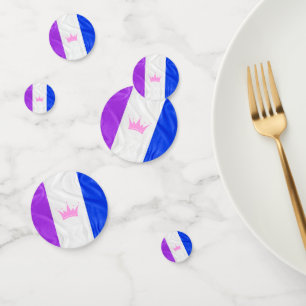 SlipperyJoe drag pride flag purple white blue crow Confetti