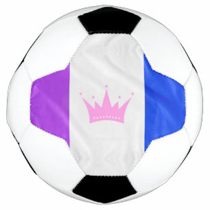 SlipperyJoe drag pride flag purple white blue crow Football