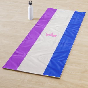 SlipperyJoe drag pride flag purple white blue crow Yoga Mat