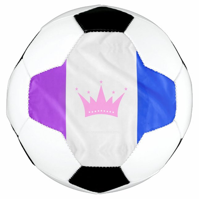 SlipperyJoe drag pride flag purple white blue Sequ Football (Front)