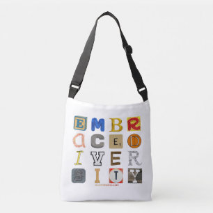 SlipperyJoe embrace diversity metaphor LGBTQIA glo Crossbody Bag